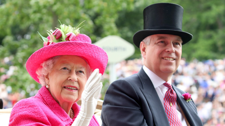 Queen Elizabeth and Prince Andrew