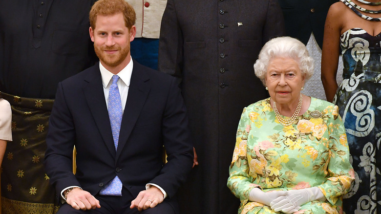 Prince Harry and Queen Elizabeth