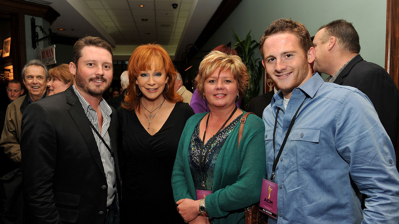 Reba McEntire with family