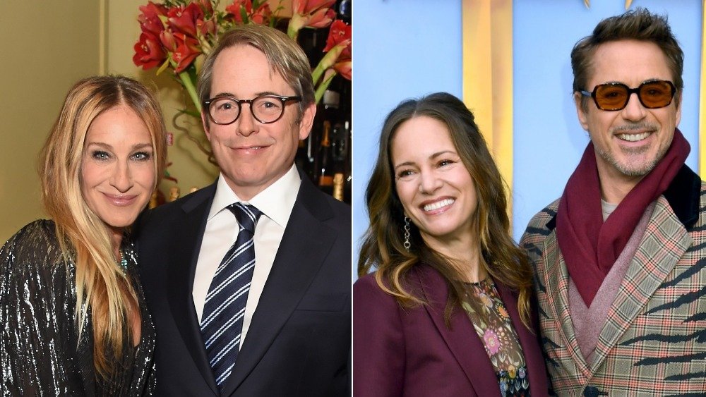 Sarah Jessica Parker, Matthew Broderick and Robert Downey Jr., Susan Downey