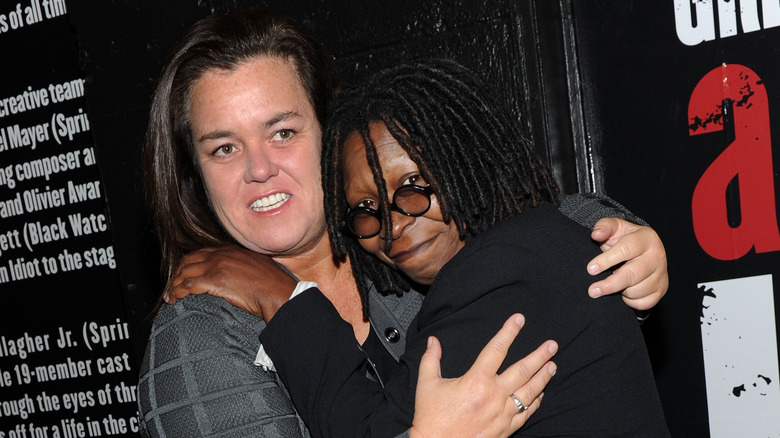 Rosie O'Donnell and Whoopi Goldberg in 2010