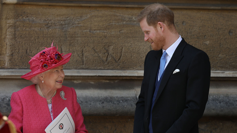 Prince Harry and Queen Elizabeth