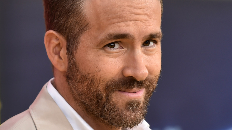 Ryan Reynolds gives a knowing glance to the camera