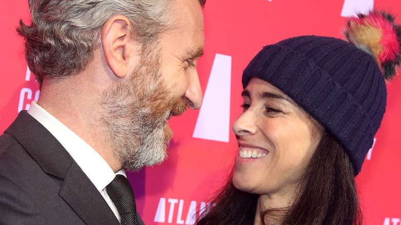 Rory Albenese and Sarah Silverman smiling