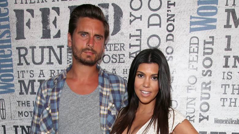 Scott Disick and Kourtney Kardashian smiling