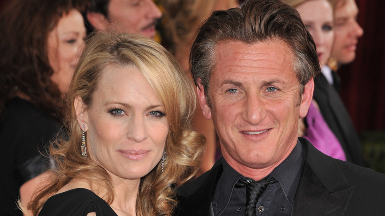 Robin Wright and Sean Penn at an event 