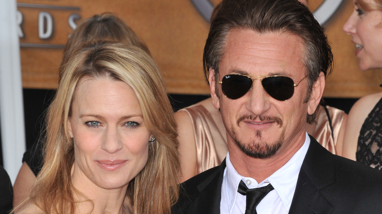 Robin Wright and Sean Penn at an event 