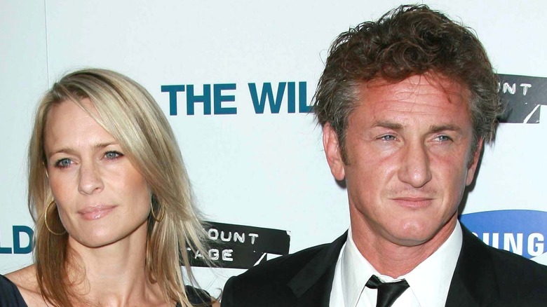 Robin Wright and Sean Penn at an event 