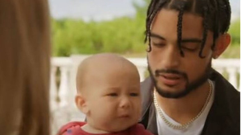 Brandon Gomes with his son Quincy