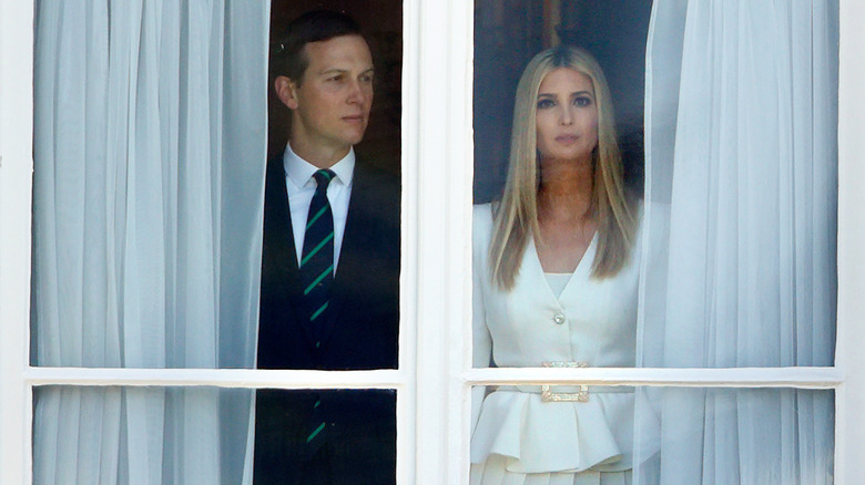 Jared Kushner and Ivanka Trump at Buckingham Palace