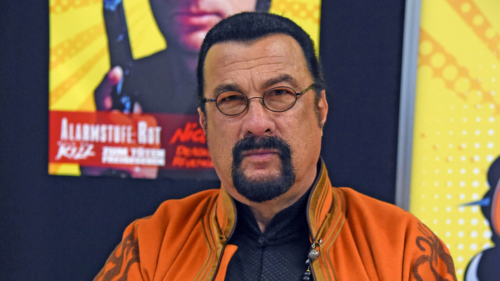 Steven Seagal attends convention 