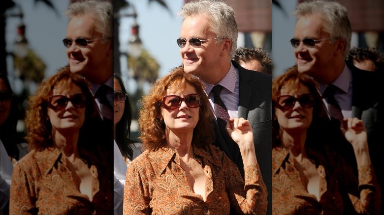 Susan Sarandon and Tim Robbins smiling 