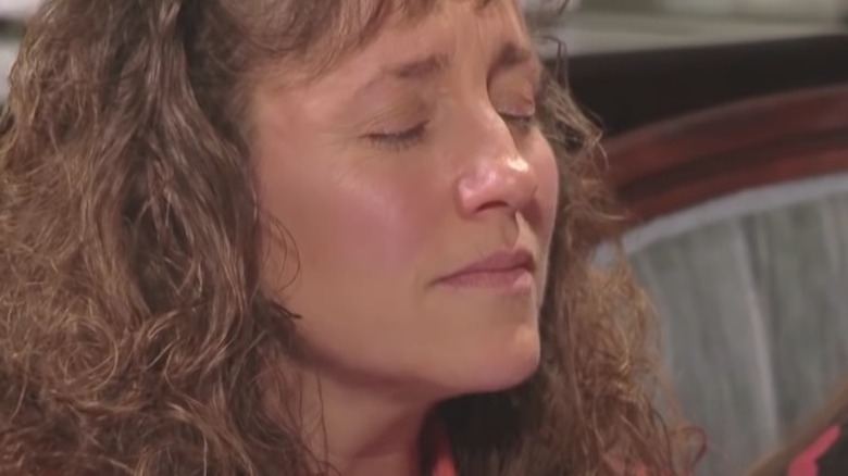 Michelle Duggar cries on an episode of 19 Kids and Counting