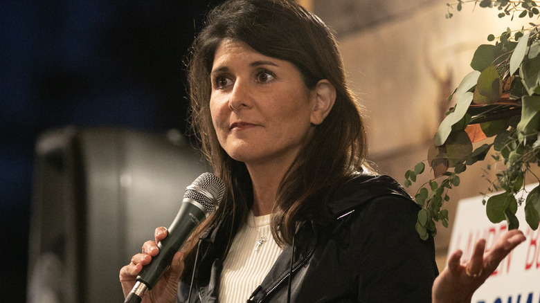 Nikki Haley at a 2020 campaign event in Georgia