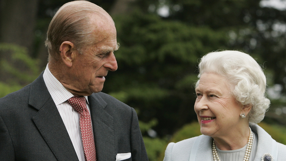 Prince Philip and Queen Elizabeth II smiling