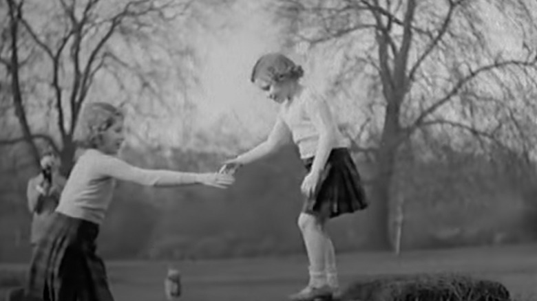 Princess Elizabeth, Princess Margaret, playing