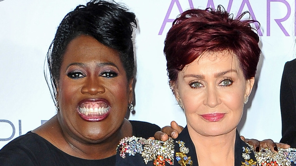 Sheryl Underwood and Sharon Osbourne posing together on the red carpet