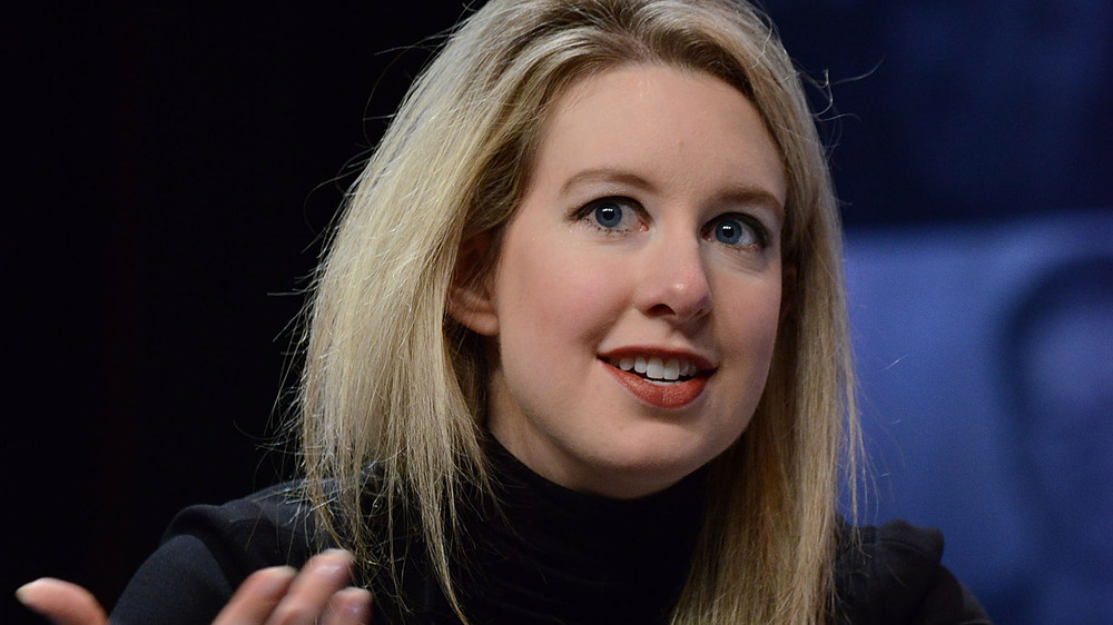 Elizabeth Holmes in a black turtleneck