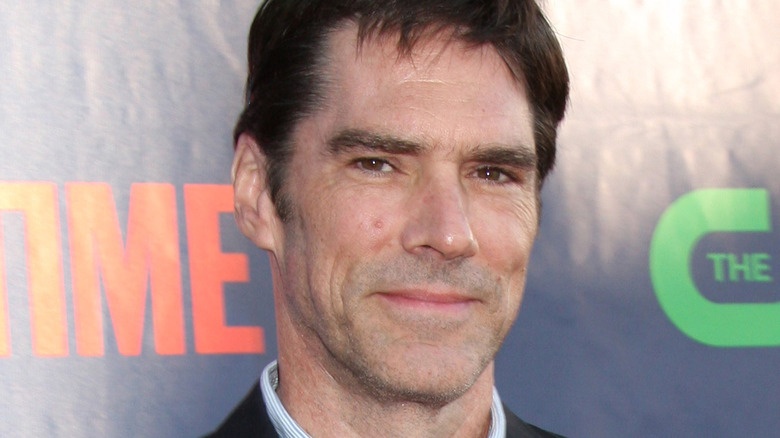 Thomas Gibson with slight smile