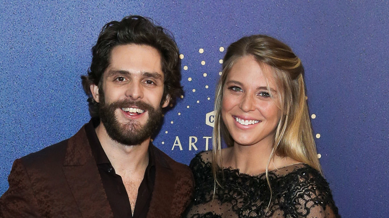 Thomas Rhett and Lauren Akins on the red carpet