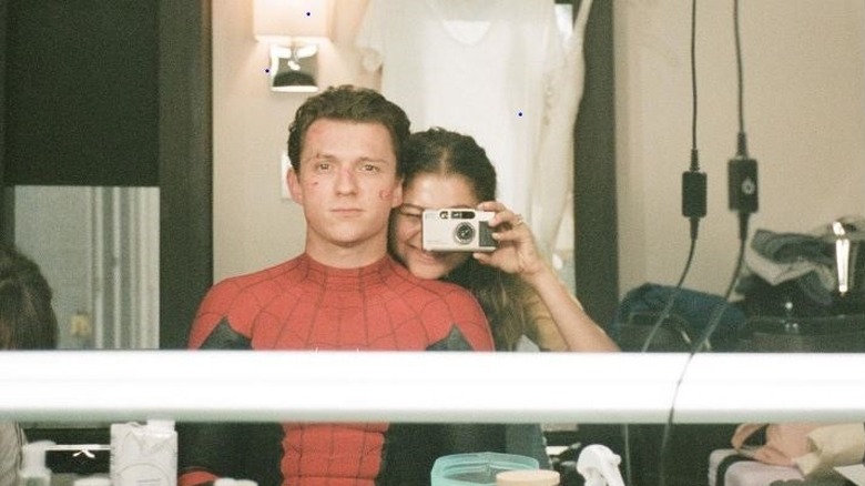 Tom Holland and Zendaya pose on Instagram