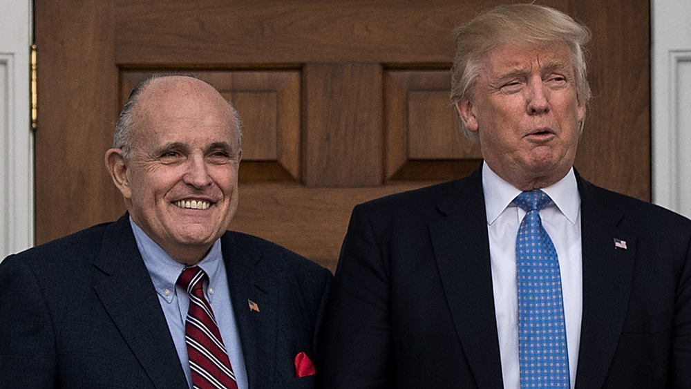 Giuliani and Trump at the Trump International Golf Club, November 2016