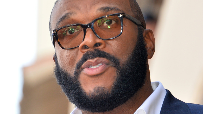 Tyler Perry at the Hollywood Walk of Fame ceremony