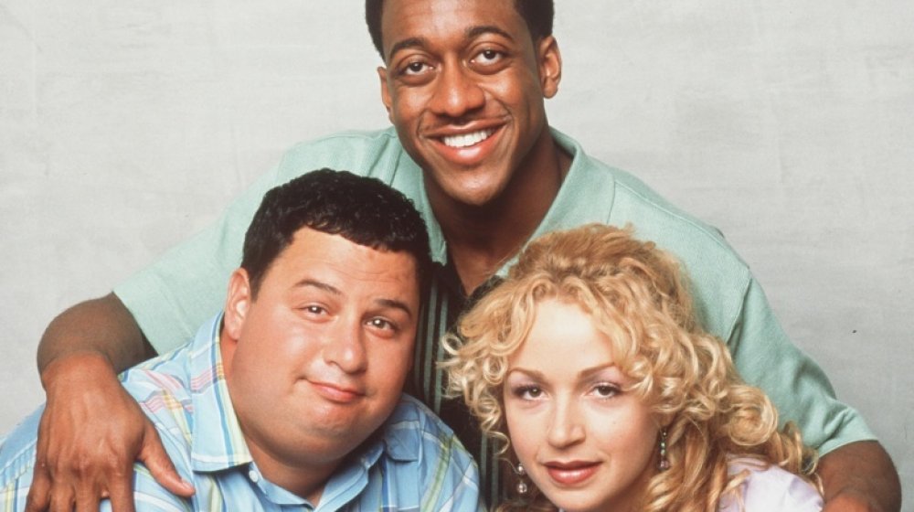 Dave Ruby, Jaleel White, and Marissa Ribisi in a promo shot for Grown Ups