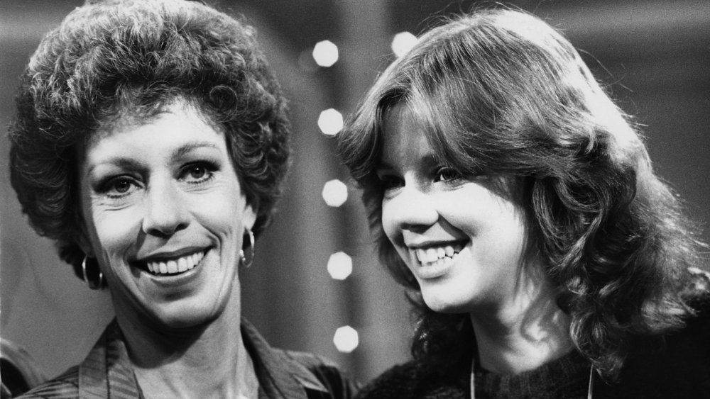 Carol Burnett, (left) and her daughter Carrie Hamilton (center) join Dinah Shore for the taping of the 'Dinah and Friends'