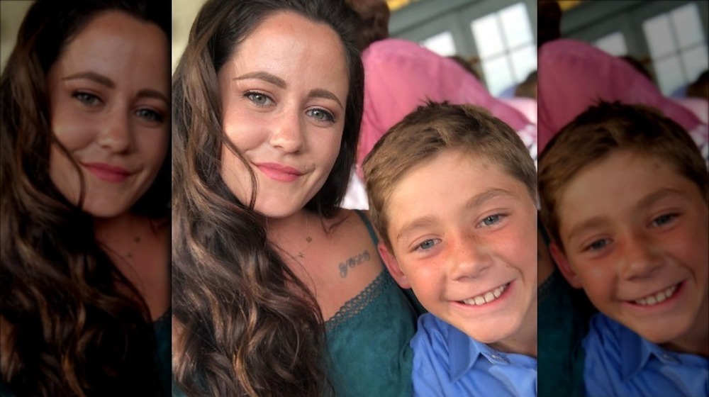 Jenelle and Jace Evans smiling