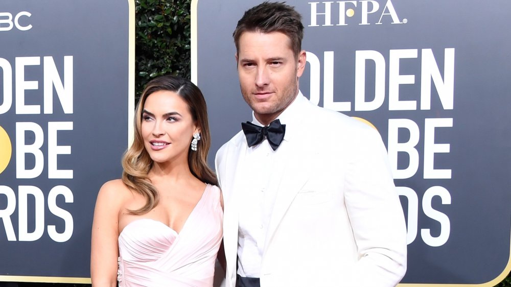 Chrishell Stause, Justin Hartley at the Golden Globes