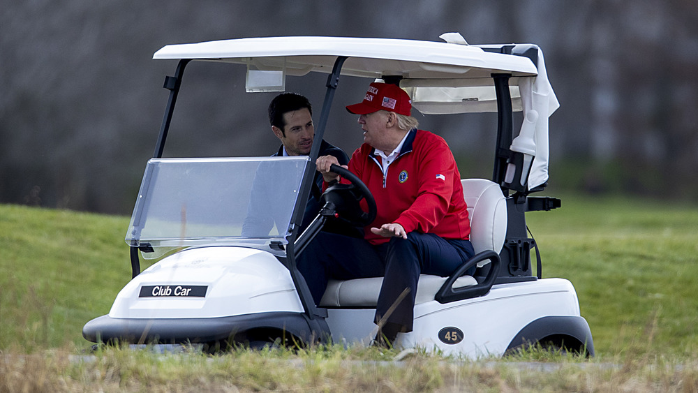 Donald Trump golfing