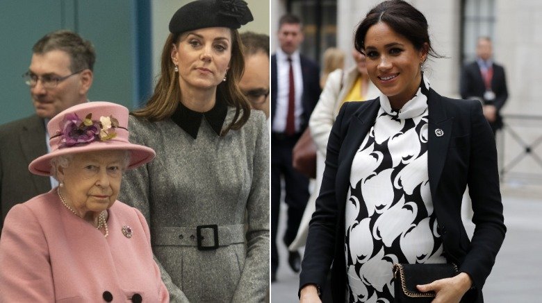 Kate Middleton, Queen Elizabeth and Meghan Markle