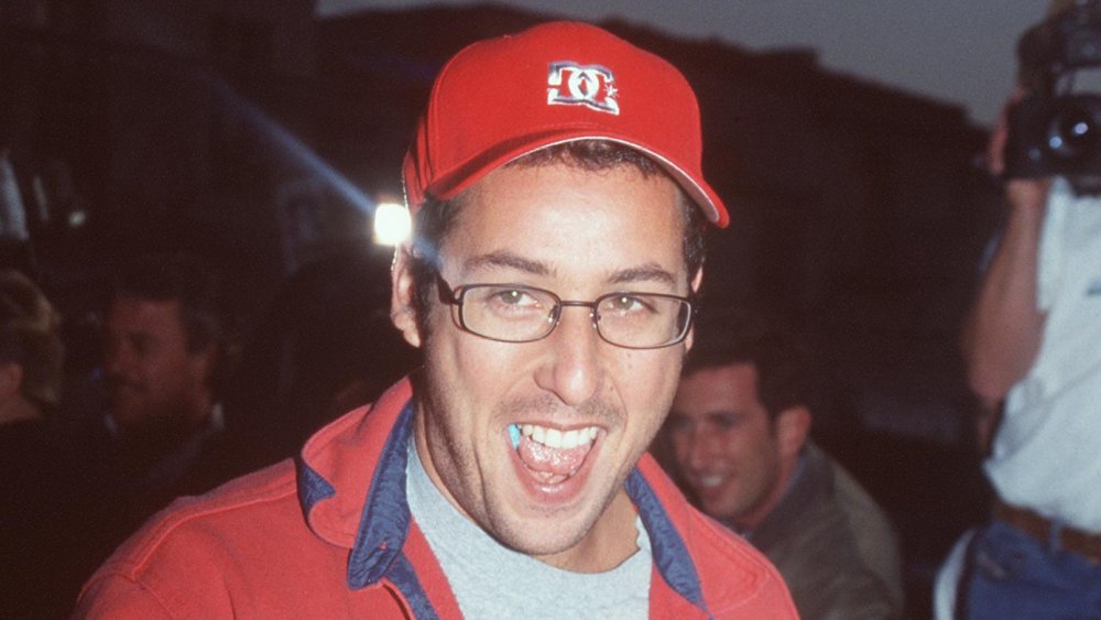 Adam Sandler pulling a funny face 