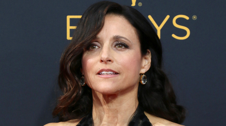 Julia Louis Dreyfus posing