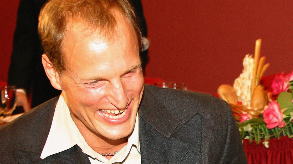 Woody Harrelson laughing