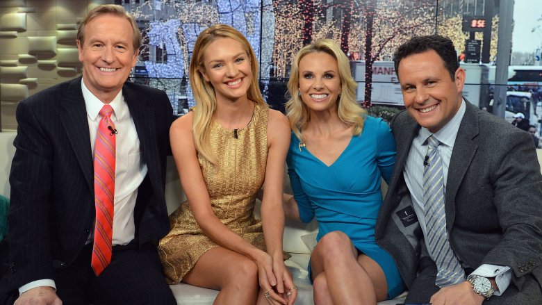 Steve Doocy, Candice Swanepoel, Elisabeth Hasselbeck, Brian Kilmeade