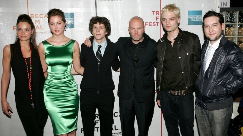 Fred Durst and the cast of The Education of Charlie Banks