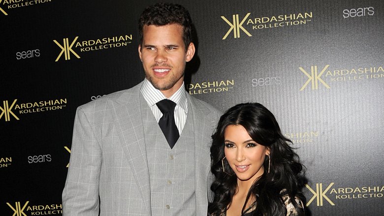 Kris Humphries and Kim Kardashian smiling