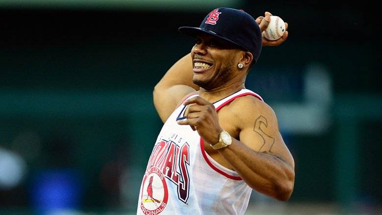 Nelly at St. Louis Cardinals game