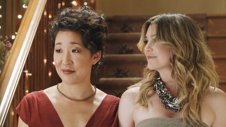 Sandra Oh and Ellen Pompeo in Grey's Anatomy