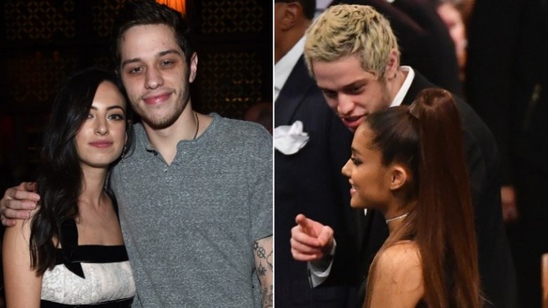 Pete Davidson and Cazzie David, Ariana Grande