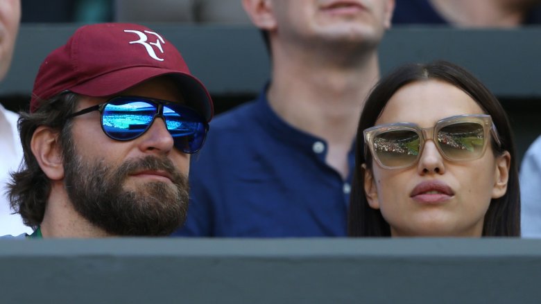 Bradley Cooper and Irina Shayk at a tennis match