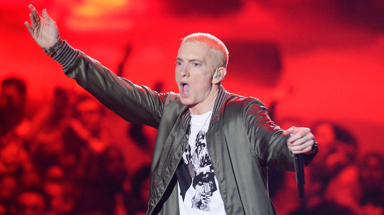 Eminem on stage