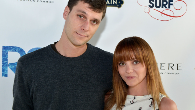 Christina Ricci and James Heerdegen posing