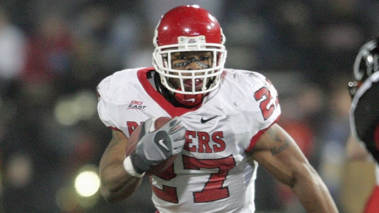 Ray Rice plays for the Scarlet Knights