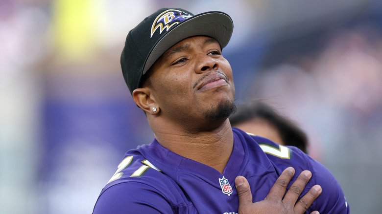 Ray Rice honored by the Baltimore Ravens