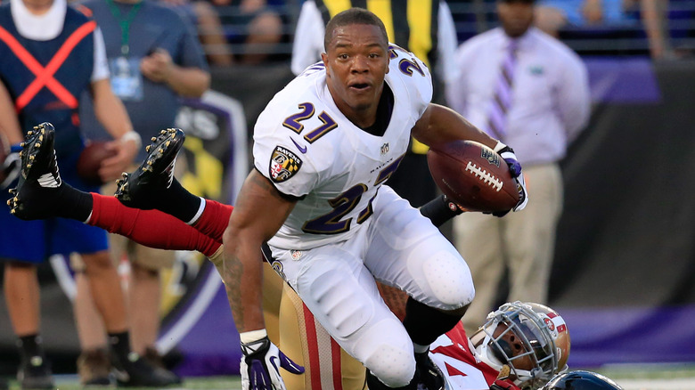 Ray Rice at an August 2014 game