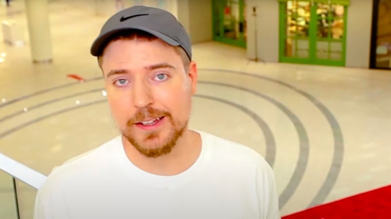 MrBeast in a mall