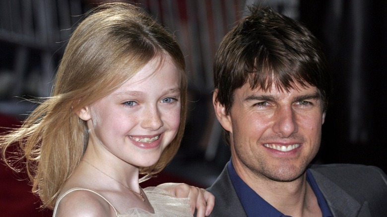 Dakota Fanning and Tom Cruise